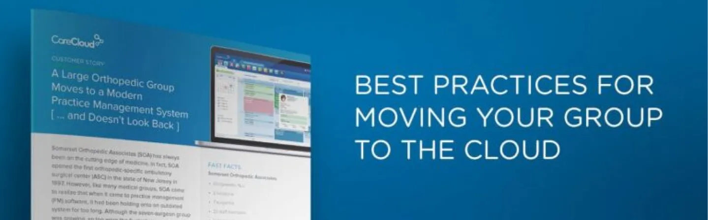 Large Medical Group Moved to the Cloud
