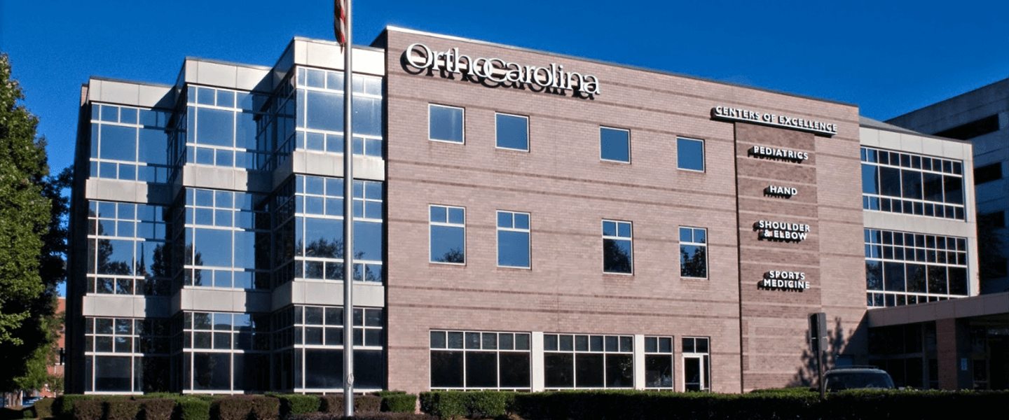 Orthopedic building with specialties in Pediatrics, Hand, Shoulder & Elbow, and Sports Medicine.
