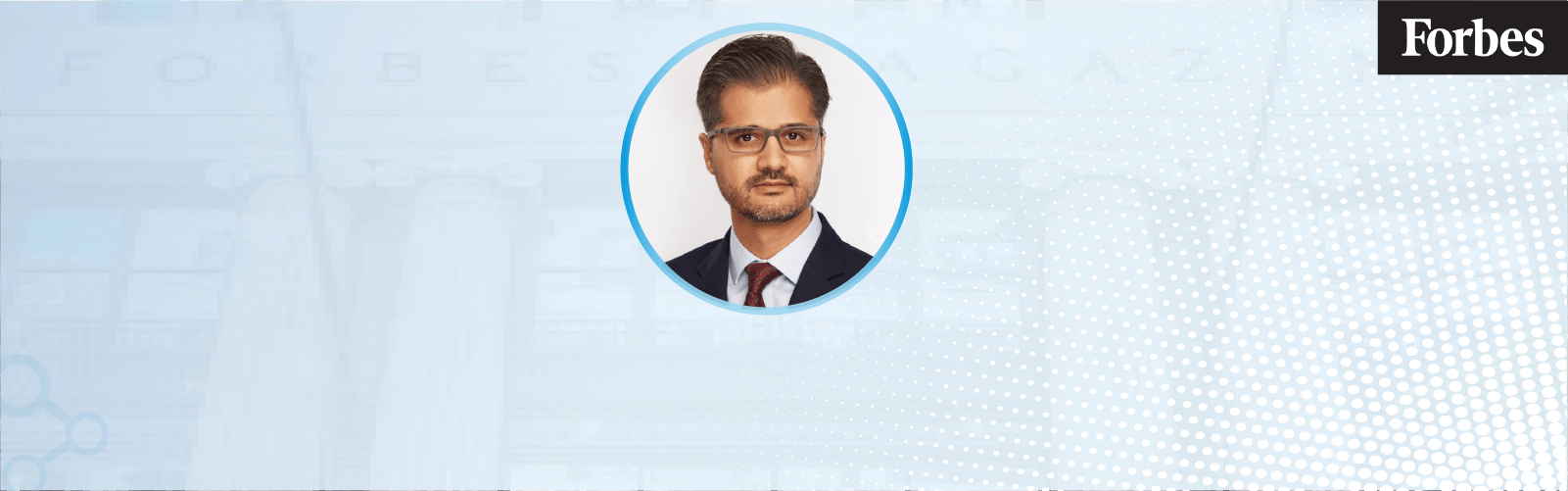 A. Hadi Chaudhry featured in Forbes, representing CareCloud's leadership in healthcare technology.