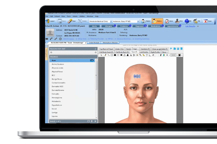 NextGen EHR Screen